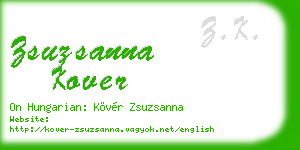 zsuzsanna kover business card