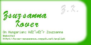 zsuzsanna kover business card